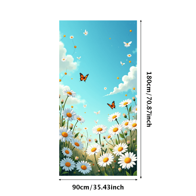 Floral Butterfly Backdrop Banner for Garden Party Wedding Photo Booth Spa Retreat Romantic Event Spring Celebration Scenic Decoration Backdrop