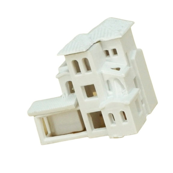 Jesscasday N Scale 1：800 Villas Building Assembling Model Garden Microlandscape Ornament