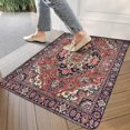 thumbnail image 3 of Boho Vintage Brown Carpet Welcome Door Mat Decorative Doormat Farmhouse Low-Profile Floor Rug Switch Mat for Home Indoor Outdoor Decorations 17 X 30 Inch, 3 of 6