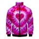 thumbnail image 3 of Chaqueta con estampado 3D de espiral de colores a la moda para hombre, estilo hip hop, de gran tamaño, con cremallera y personalidad, para niños y mujeres, 3 of 5