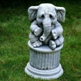 thumbnail image 3 of Statue d'Éléphant en Résine pour Décoration de Jardin, 3 of 6