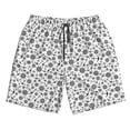 thumbnail image 4 of Bixox Men's Nautical Themed Simple Anchors printing Casual Classic Fit Short Summer Beach Shorts, 4 of 6