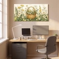 thumbnail image 4 of 1.5-Inch Thick Canvas Print Wall Art for Living Room, Bedroom, Office or Entryway – Decorative Wall Decor with Floral Basket With Daisies And Herbs -48 x 24 x 1.5 in, 4 of 9