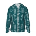 thumbnail image 2 of Lsque Tropical Pineapple UPF 50+ Lightweight Sun Protection Men's Women's Long Sleeve Shirt, Hoodie Performance -X-Large, 2 of 9