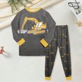 thumbnail image 2 of TOWED22 Toddler Baby Boy Fall Clothes Color Block Pockets Crew Neck Long Sleeve Sweatshirt Pants 2 Pcs Outfits Size:7-8 Y,Color:Grey, 2 of 7
