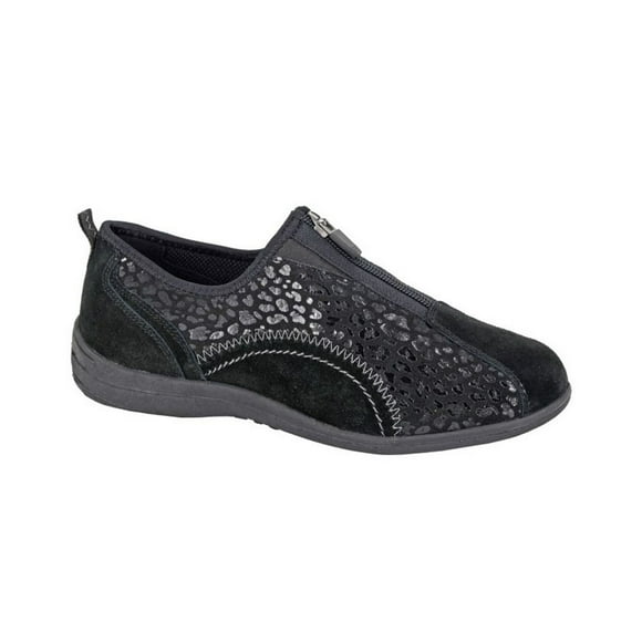 Boulevard Womens Printed Suede Trainers