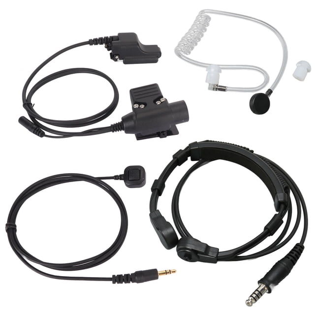 Juego de auriculares con micrófono de garganta Bling Bling para Motorola HT1000 JT1000 MT2000 MTS2000 MT6000 MTX838 MTX900 MTX8000 MTX9000 XTS2000 XTS2500 XTS3000 XTS3500 XTS5000