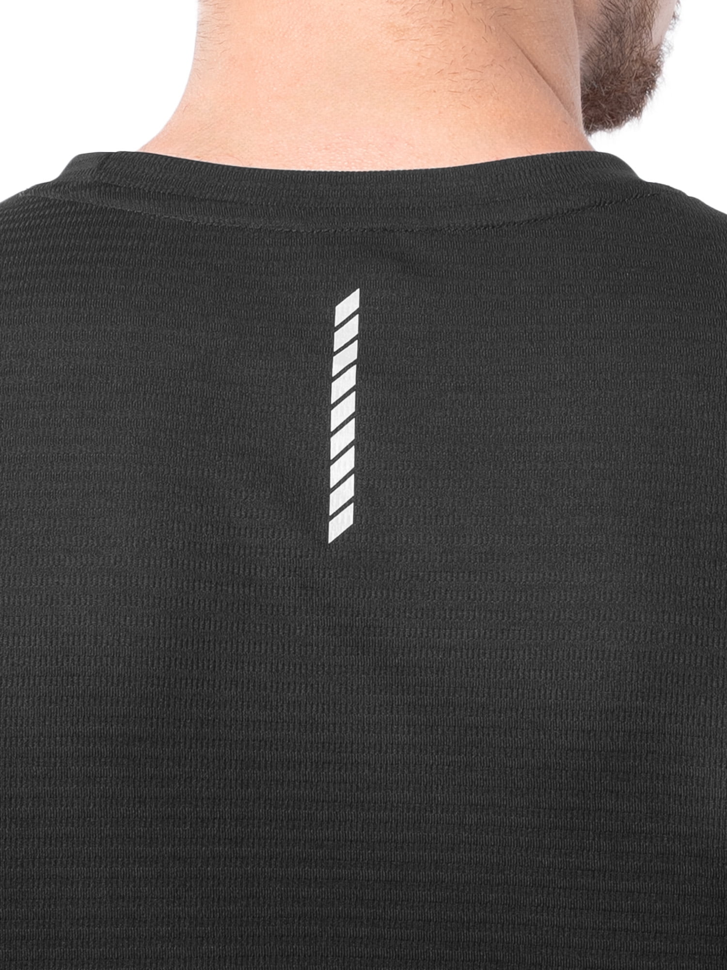 Athletic Works Men's and Big Men's Core Linear Mesh Active Short Sleeve Tee, Sizes S-3XL