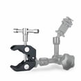 thumbnail image 3 of Camera Clamp Mount Super Clamp with 1/4" 3/8" Thread, Max Open 2.16"/6cm for Camera Photo Studio Photography Light Stand, Tripod, Monopod, Magic Arm, Flash Light and More - 2 Pack, 3 of 7