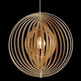 thumbnail image 4 of 31874-014 Eurofase Lighting Abruzzo - 1 Light Small Pendant - 17 Inches Wide by 18 Inches High-Wood Finish, 4 of 12