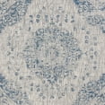 thumbnail image 3 of SAFAVIEH Courtyard Desi Traditional Indoor/Outdoor Area Rug, 6'7" x 6'7" Round, Grey/Navy, 3 of 4