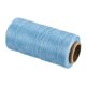 thumbnail image 1 of Hilo encerado Uxcell, 284 yardas 0.8mm 150D hilo plano encerado de poliéster para costura de cuero, tejido a mano, encuadernación de libros, decoración del hogar, azul claro, 1 of 6