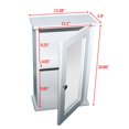 thumbnail image 4 of GoDecor Armoire-Miroir Murale de Salle de Bain, Armoire de Rangement Murale de Salle de Bain avec Tablette Ajustable, Bois, Blanc, 4 of 6