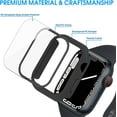 thumbnail image 3 of 20 Pack Case for Apple Watch Series 6/5/4/SE 44mm with Tempered Glass Screen Protector, Ultra-thin Shockproof Hard PC Protective Cover, All-around Edge Bumper Compatible with iWatch 44mm, 3 of 5