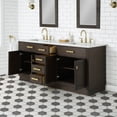 thumbnail image 4 of Water Creation Chestnut 72" Wood Double Bathroom Vanity in Brown/Satin Gold, 4 of 10