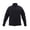 Black, variant on IYTR Mens Jackets Casual Outdoor Hooded Fleece Jackets with Pocket Solid Color Long Sleeve Jacket Zipper Stand-up Collar Gray XXL