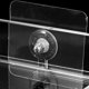 thumbnail image 3 of Estante de almacenamiento de pared de acrílico transparente en forma de U para baño, sin perforaciones, 3 of 6