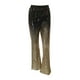 thumbnail image 1 of Pantalones acampanados para mujer con efecto danza, pierna ancha y degradado con purpurina L, 1 of 8