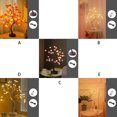 thumbnail image 4 of Naiovety 108 LEDS Gypsophila Night Light Pearl Bonsai Table PC Touch Tree Light DIY Desktop Bonsai Tree LED Luces de hadas Decoración Luz Iluminación y accesorios 108 LED Naiovety HA005670-05B, 4 of 6