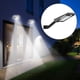 thumbnail image 4 of Monstrate Luz de pared Solar ajustable recargable al aire libre gran angular lámpara patio pasarela carretera noche seguridad iluminación equipo camino Iluminación y accesorios Blanco Monstrate HA072886-01, 4 of 6