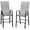 Grey, variant on FASCK Set of 2 Stackable Outdoor Bar Stools – Sling Chairs with High Back & Armrests, for Lawn, Garden, Bar,Black
