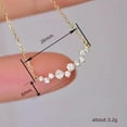 thumbnail image 5 of Sdmnsg-T Diamond Pendant Necklace for Women, Dainty Gold Necklace 18k Gold Plated Paperclip Choker Necklaces Cute Open Oval Necklaces Simple Gold Necklace Jewelry Gifts for Women Trendy, 5 of 7