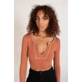 thumbnail image 3 of Ragstock Sporty Notch Neck Long Sleeve Shirt, 3 of 4