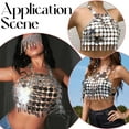 thumbnail image 5 of 1 pc Plastic Sequin Body Chain for Women Sexy Beach Bikini Circular Dress Silver 830mm, 5 of 8
