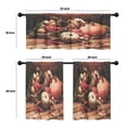 thumbnail image 4 of LALILO Kitchen Curtains and Valances Set of 3 36" Thanksgiving Window Treatment Tiers for Window Decor, 4 of 5