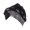 Black, variant on lnmuld Braided Turban Hat Soft Stretch Head Wrap Fashion Head Cover Size:One Size
