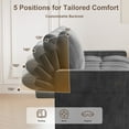 thumbnail image 4 of U-Shaped Sectional Sleeper Sofa Bed 105", Pull-Out Bed with 5-Position Reclining Backrest, Reversible Chaise with 2 Storage Compartments & Built-In USB Port, Space-Saving Living Room Furniture, 4 of 9