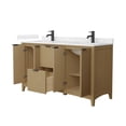 thumbnail image 6 of Wyndham Collection Wcf9191-60D-Vca-Unsmxx Palmilla 60" Free Standing Double Basin Vanity, 6 of 6