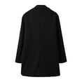 thumbnail image 4 of Men's Casual Trench Coat Slim Fit Notched Collar Long J Single Peacoat (Black XXL), 4 of 4