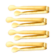 thumbnail image 1 of Pinzas para servir en miniatura, pinzas para terrones de azúcar, pinzas para aperitivos, juego de 4, 1 of 5