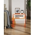 thumbnail image 6 of Clear Acrylic End Table 2-Tier Bedside nightstand for Living Room Bedroom Home Decor (Orange), 6 of 7