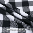 thumbnail image 4 of HaperlareBuffalo Plaid Curtain 37"W x 84"L Rustic Gingham Textured Farmhouse Blackout Curtain for Living Room, Black White, 2 Panels, 4 of 6