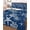 Navy Blue White, variant on Quilts Queen Size Bedding Set, Teal Coastal Reversible Summer Quilt 3 Pieces, Nautical Beach Starfish Coral Summer Lightweight Bedspreads Coverlets with 2 Pillow Shams for All Seasons