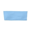 thumbnail image 5 of Bikini Tops for Women Ribbed Strapless Padded Bandeau Bikini Top Bathing Suit Top Swimwear, 5 of 5