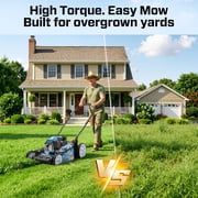 SENIX 22 170CC Gas Self Propelled Lawn Mower ,4 -in-1 , 72L/19 Gal Bag,6-Position Height Adjustment