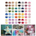 thumbnail image 2 of BUYISI 100G Fluffy Thick Yarn Crochet Hand Soft Round Rope Super Fine Polyester Thread 030, 2 of 5