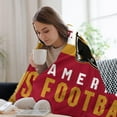 thumbnail image 5 of San Francisco Print Blanket American Football Throw Blankets for Couch Sofa Bed Stuff Decor Gifts Soft Cozy Fleece Plush Warm Flannel Bedding for Team Fans Man Woman Teen Adults 60"x80", 5 of 6