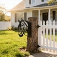 thumbnail image 4 of Metal Horse Wall Art with Rustic Patina Finish for Outdoor Garden and Patio Decor, Weather Resistant Farmhouse Animal Silhouette Sculpture for Fence and Exterior Wall, 4 of 6