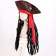 thumbnail image 2 of Peluca de cosplay de Piratas del Caribe para hombre, de Halloween, para adulto, Capitán Jack Sparrow, color negro, 65 cm, cabello rizado, accesorios de cosplay, 2 of 6