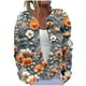 thumbnail image 2 of Cárdigan holgado informal con estampado de manga larga y botones para mujer, chaqueta de punto, top de poliéster para mujer, 2 of 5