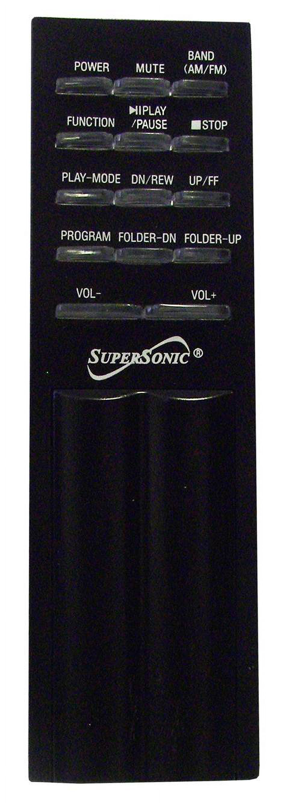 New SUPERSONIC SC-3399M Vertical Loading CD/MP3 Micro System AM/FM Radio SC-3399 - image 3 of 3
