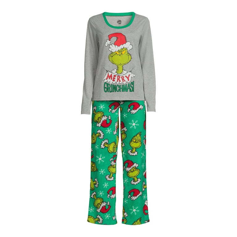 Dr. Seuss The Grinch Matching Family Pajama Sets, 2-Piece, Women's - Walmart .com
