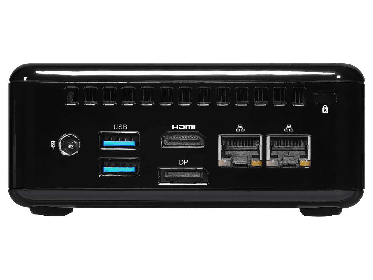ASRock Industrial NUC BOX-1340P/D5 Plastic with sheet metal Black Barebone Systems - Mini-PC