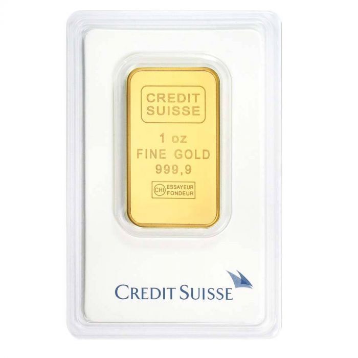 1 oz. credit suisse gold bar