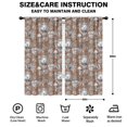 thumbnail image 2 of Blackout Kids Curtains,Hedgehog Mushroom Leaves Pattern Childrens Insulated Curtains Set Of 2,Bedroom Essentials,Toddler Room Decor 42"x84"(106x213cm), 2 of 4