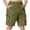 Army Green, variant on ZyeKqe Boys Cargo Shorts Drawstring Elastic Waisted Short Pants Solid Color Hiking Shorts with Pockets